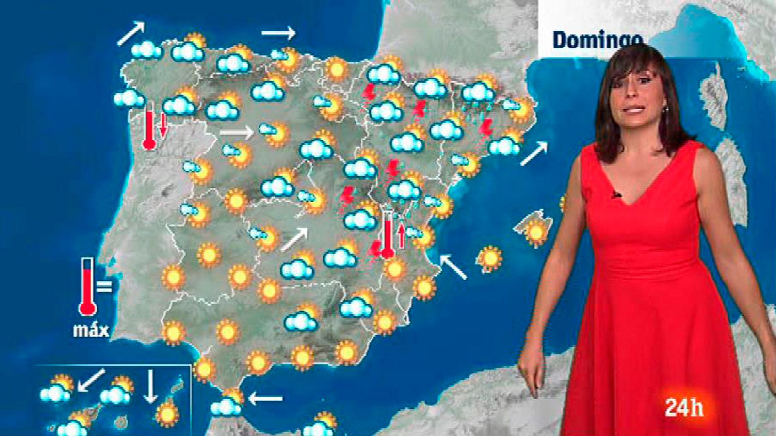 Chubascos y tormentas fuertes en el extremo norte y nordeste peninsular