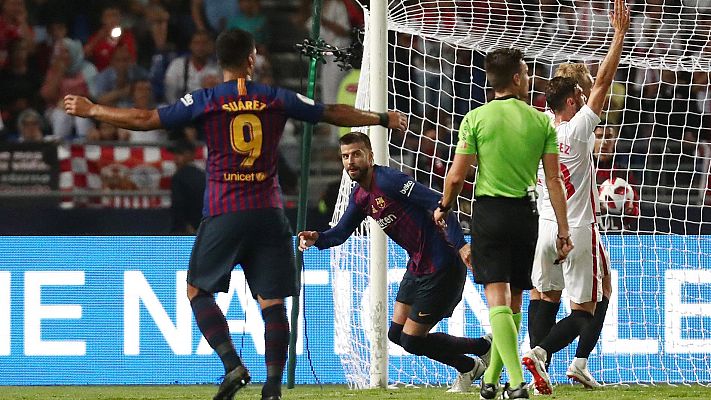  - Supercopa de España: Piqué devuelve la igualdad al marcador (1-1)