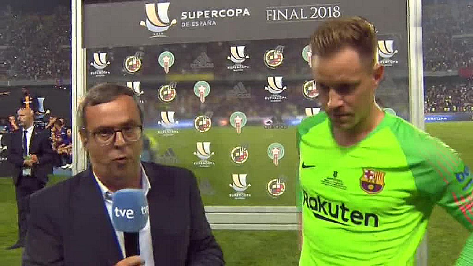 Supercopa de España. Ter Stegen: "Creo que es penalti" | Ver