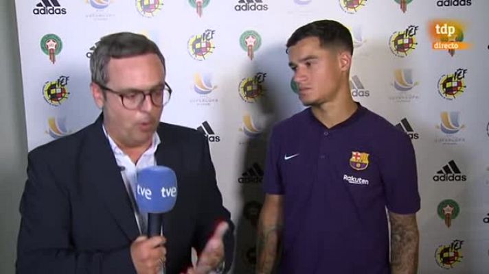 - Supercopa de España. Coutinho: "Estamos trabajando duro para estar preparados en Liga"
