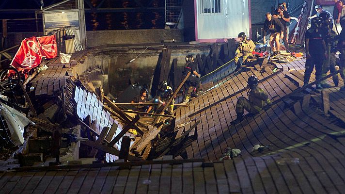 La mañana - Más de 300 heridos al derrumbarse un muelle en Vigo