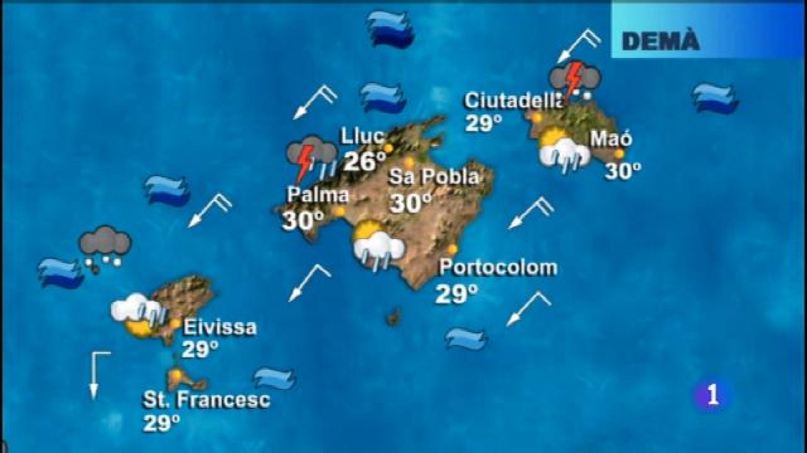 El temps a les Illes Balears - 13/08/18