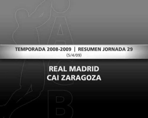 Baloncesto en RTVE - Real Madrid 96-66 CAI Zaragoza