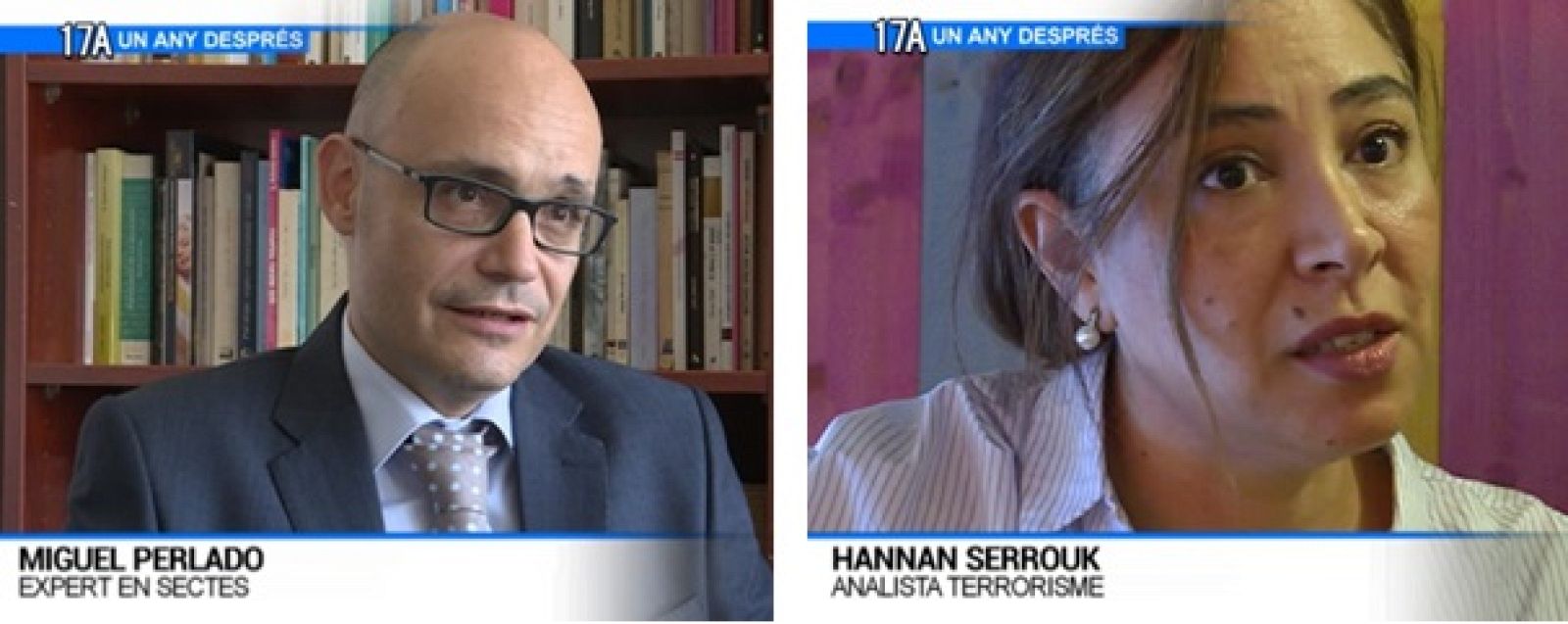 Miguel Perlado, expert en sectes i Hannan Serrouk, analista terrorisme