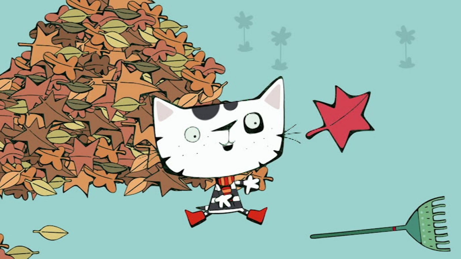 Hojas - Wussywat el gato patoso | Ver