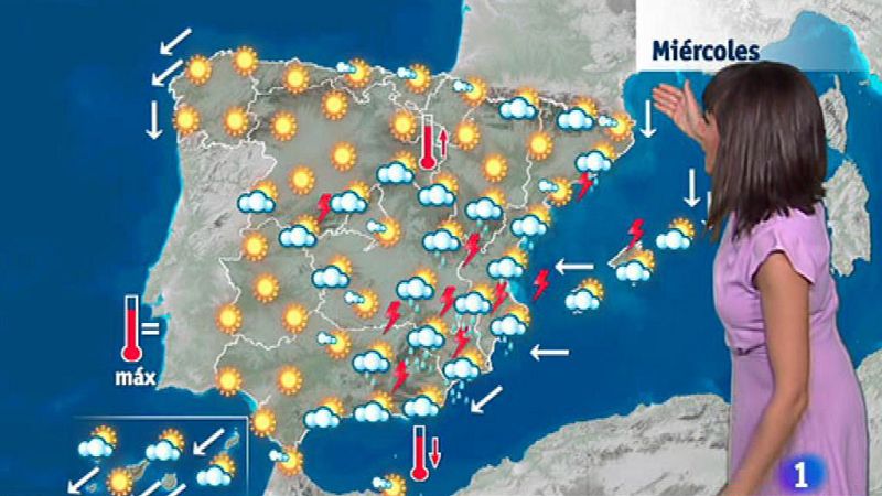 Este miércoles habrá probables tormentas fuertes en el sudeste peninsular