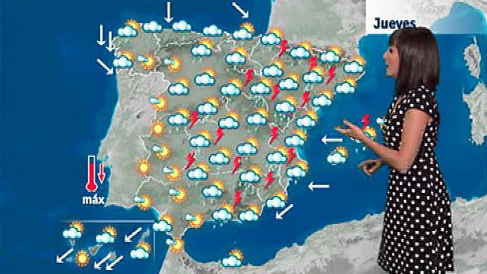 El tiempo - Fuertes tormentas en el este y el centro