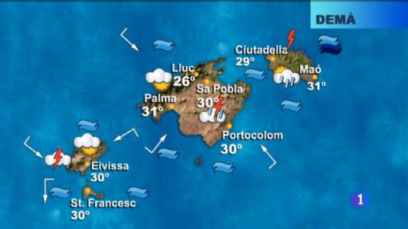 El temps a les Illes Balears - 16/08/18