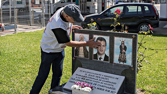 Telediario 1 - El 'padre coraje' de Jerez mantiene su lucha pese al nuevo archivo de la causa