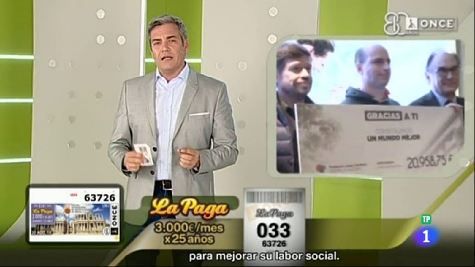 Sorteo ONCE - 20/08/18 - ver ahora