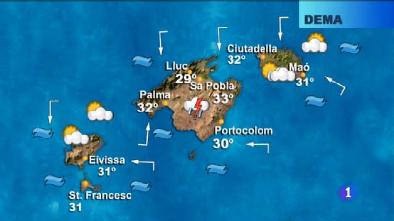 El temps a les Illes Balears - 21/08/18