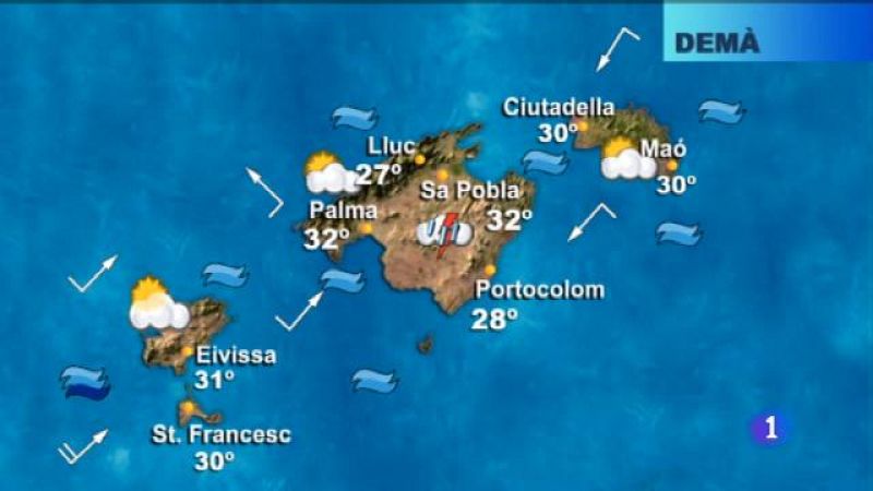 El temps a les Illes Balears - 23/08/18