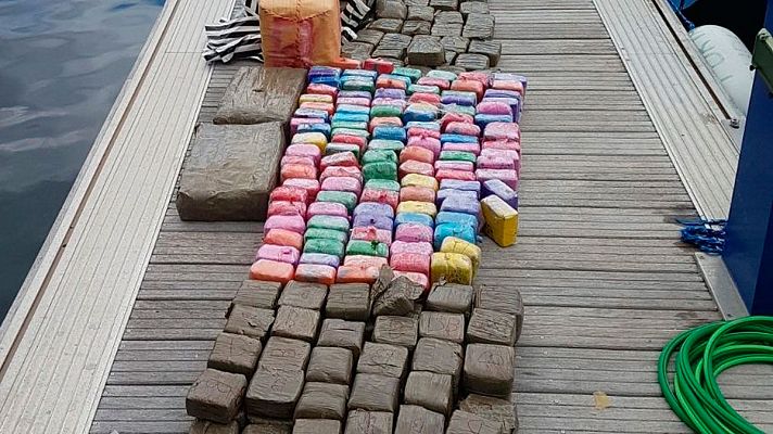 Telediario 1 - Detenidas 31 personas en una de las mayores  operaciones contra el narcotráfico en Canarias