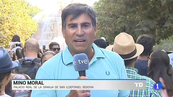 Telediario 1 - Entrada gratuita para ver las fuentes monumentales del Palacio Real de la Granja de San Ildefonso en funcionamiento