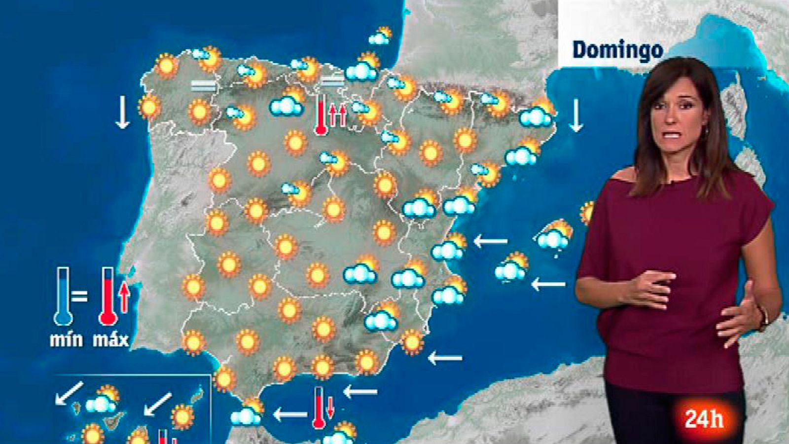 Calor en el interior de Andalucía y descenso de las temperaturas en el área mediterránea y en Canarias