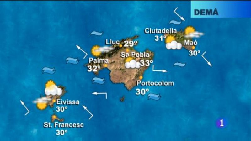 El temps a les Illes Balears - 27/08/18