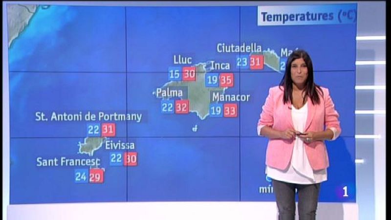 El temps a les Illes Balears - 28/08/18