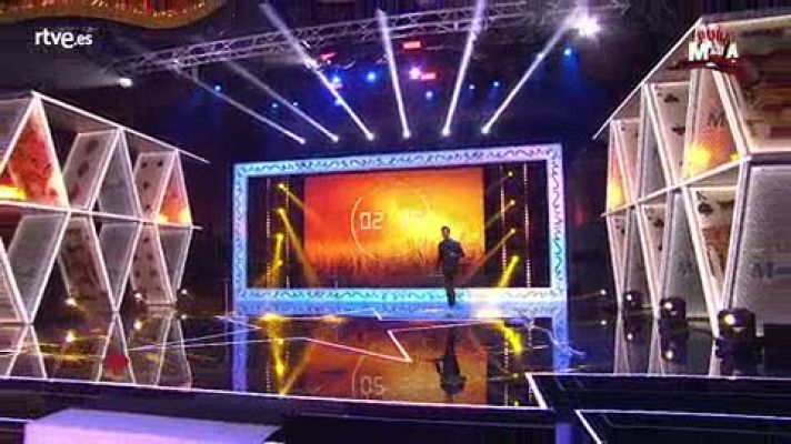 Pura magia - Samuel pons y su carta escogida con una ballesta