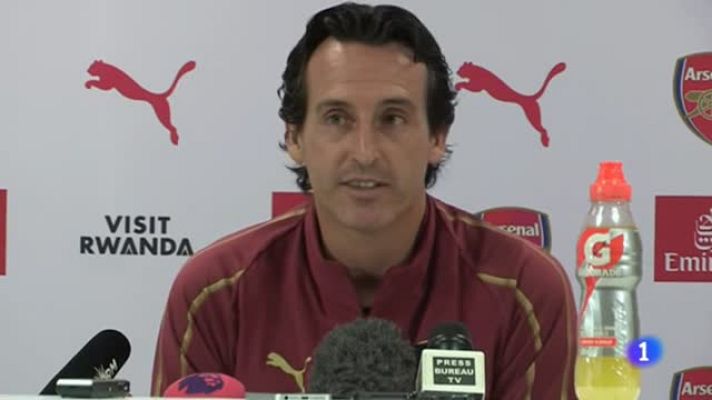 Telediario 1 - La divertida situación que vivió Unai Emery en rueda de prensa