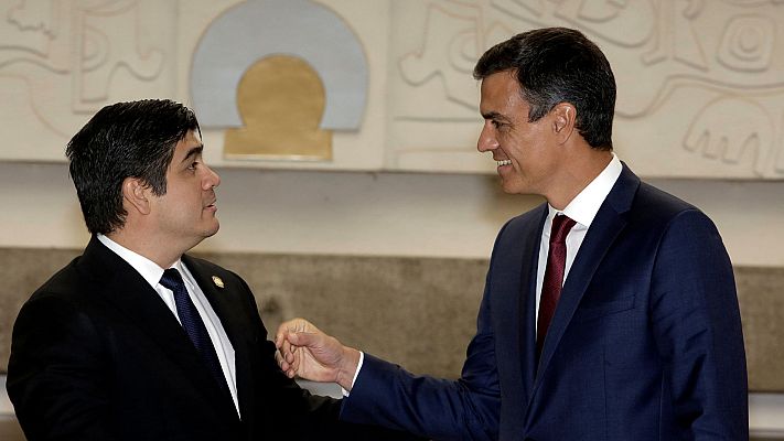 Telediario 1 - Sánchez insiste en advertir a Torra de que la unilateralidad conduciría de nuevo al 155