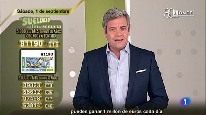 Sorteos ONCE - Sorteo ONCE - 01/09/18