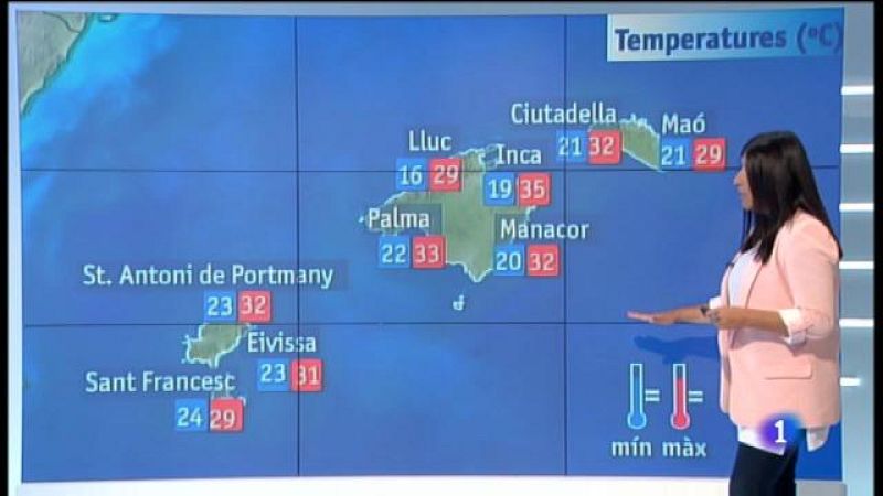 El temps a les Illes Balears - 03/09/18