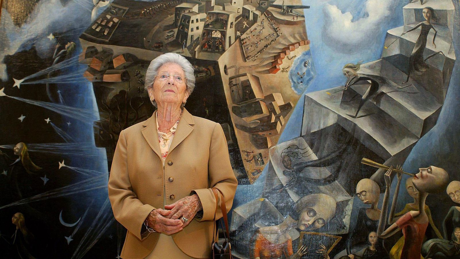 "El Mundo" de  Ángeles García, restaurándose