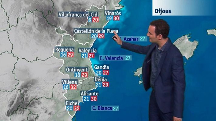 L'informatiu - Comunitat Valenciana - El tiempo en la Comunidad Valenciana - 05/09/18