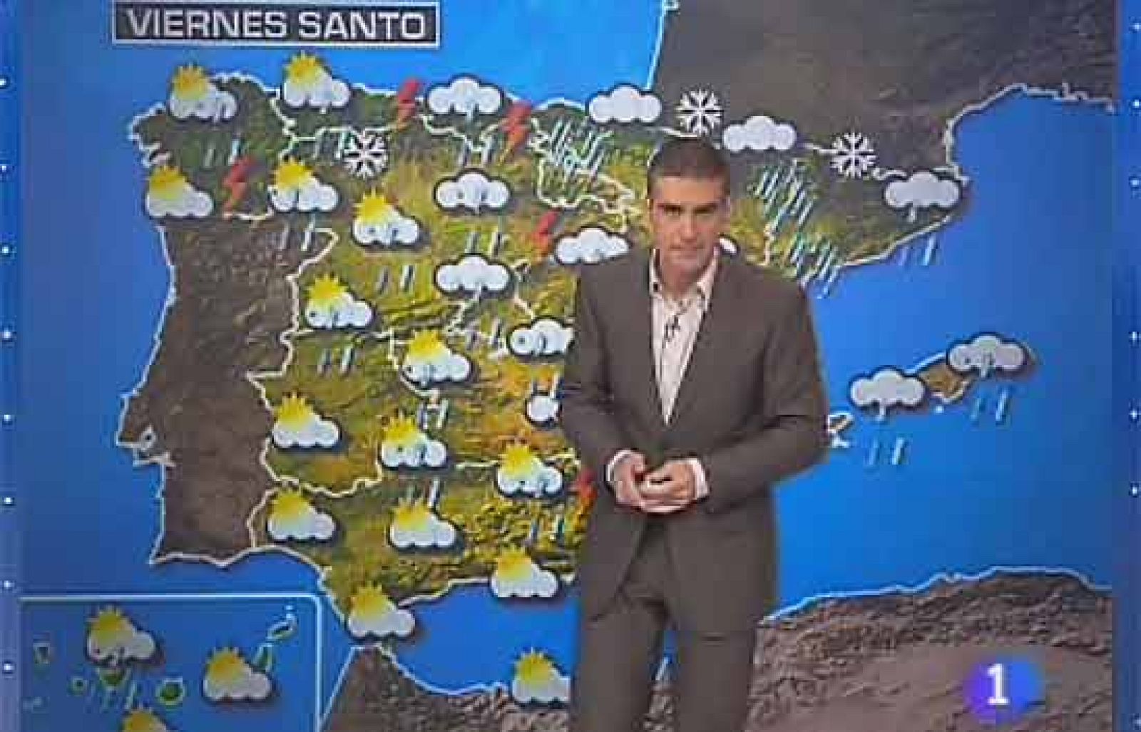 La lluvia aguará el viernes santo en toda la península, con precipitaciones copiosas en el norte.