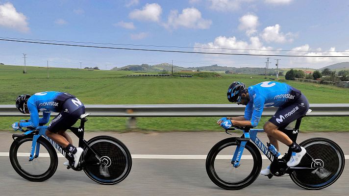 Telediario 1 - Vuelta 2018 | Valverde apunta a la crono pero avisa: "no soy Induráin"