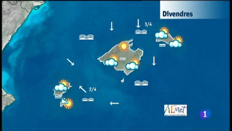 El temps a les Illes Balears - 13/09/18