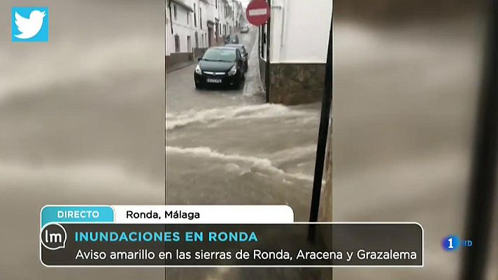 La mañana - Las fuertes lluvias provocan el caos en Ronda