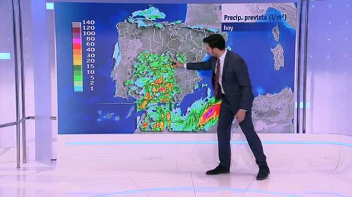 El tiempo - Chubascos y tormentas localmente fuertes en el tercio sur peninsular y Melilla
