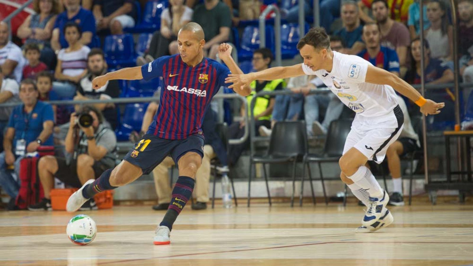 LNFS 2018-2019. Jornada 1. Ferrao y Esquerdinha impulsan al Barça; empates de Osasuna y Jaén | Ver