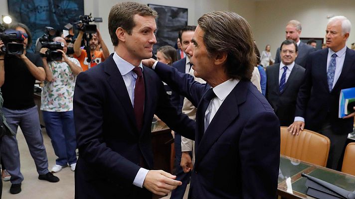 Informativo 24h - Aznar ve "exagerado" definir al PP como un partido corrupto: "Jamás he sido imputado ni llamado a declarar como testigo"