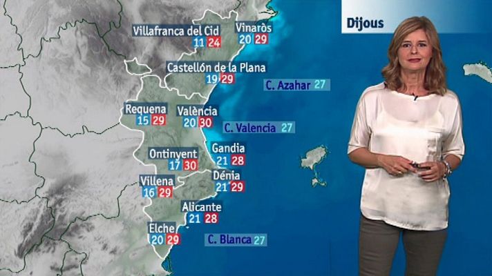 L'informatiu - Comunitat Valenciana - El tiempo en la Comunidad Valenciana - 19/09/18
