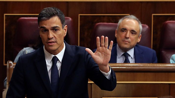 Telediario 1 - Sánchez defiende la legalidad de la enmienda para sortear el veto del Senado y Casado le pide que convoque elecciones