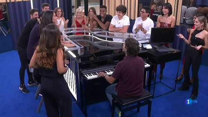 OT 2018 - Los concursantes cantan "Camina" junto a Manu Guix