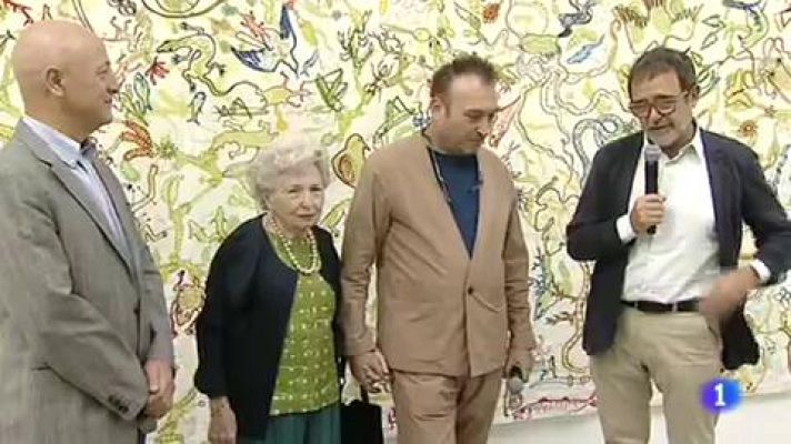 Telediario 1 - Francisca Artigues ha reinterpretado la obra de su hijo Miquel Barceló