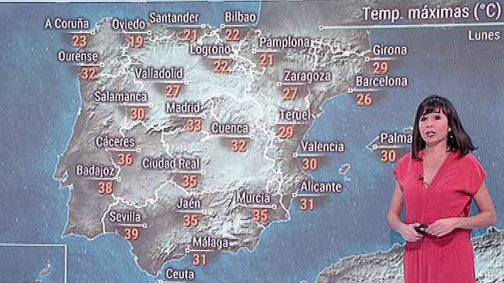 El tiempo - La jornada del lunes traerá inestabilidad en el norte y noroeste, sobre todo en Galicia, con precipitaciones y vientos
