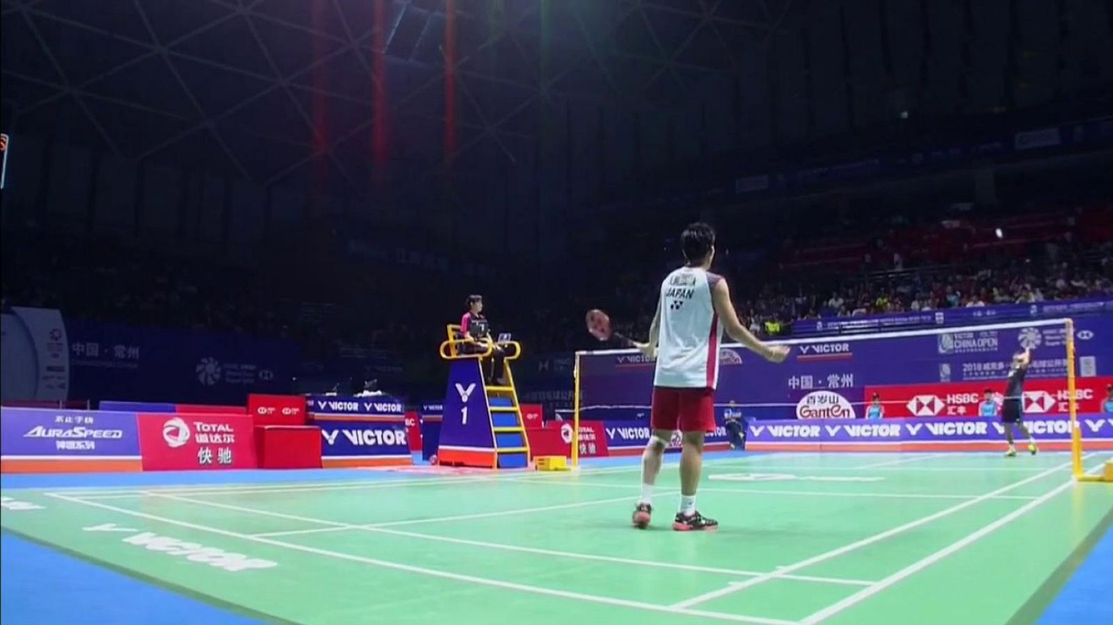 Badminton - 'Open de China 2018' Final Masculina: Ginting - Momota