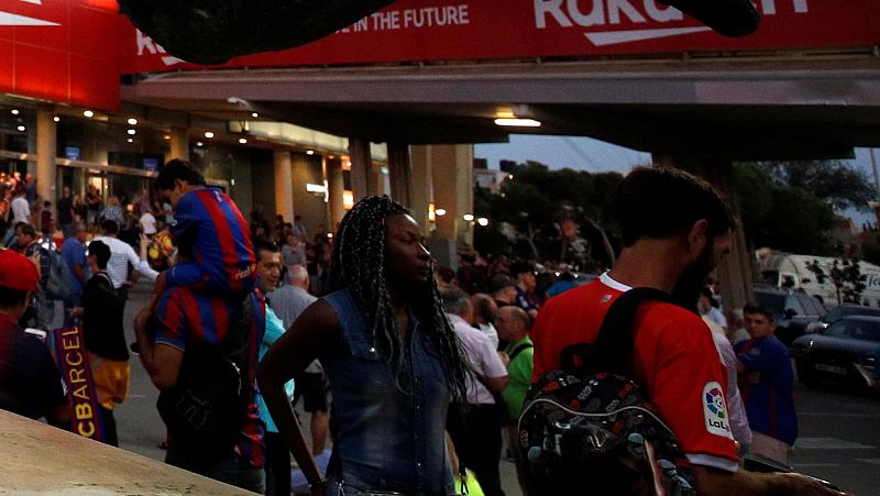 Los espectadores del Barça-Girona, contrarios a jugar en EE.UU.