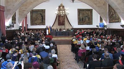 Los reyes de Espa�a presidieron el XXX aniversario de la Magna Charta Universitatum - 800 USAL | Ver