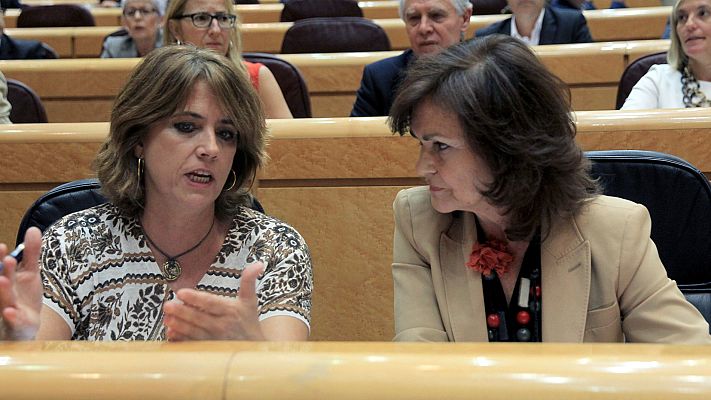 Telediario 1 - El Senado reprueba a la ministra de Justicia por "mentir" sobre la defensa de Llarena