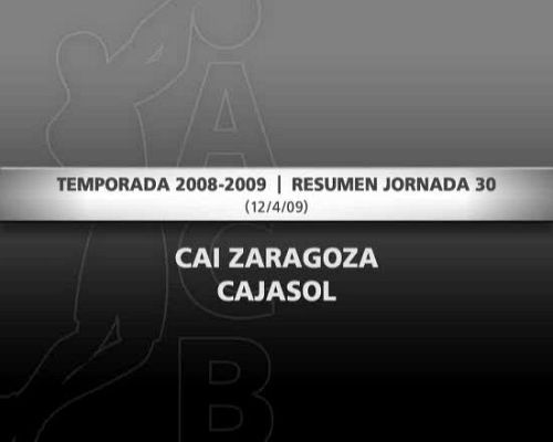 Baloncesto en RTVE - Jornada 30: CAI 73-80 Cajasol