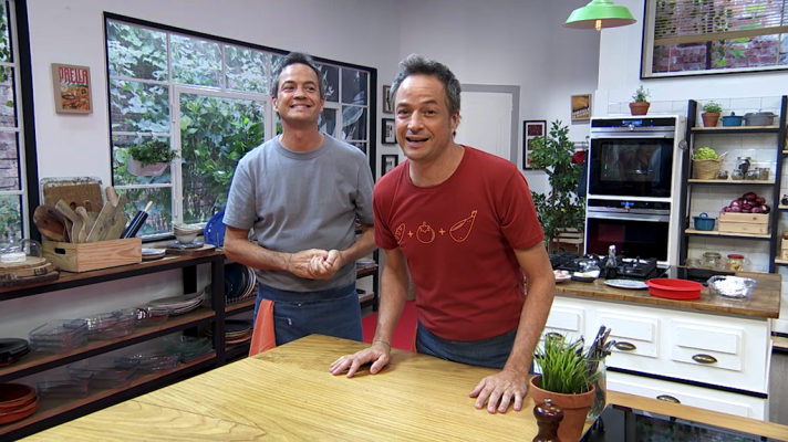 Torres en la cocina - Tatín de patatas y tomates. Bacalao al txacolí