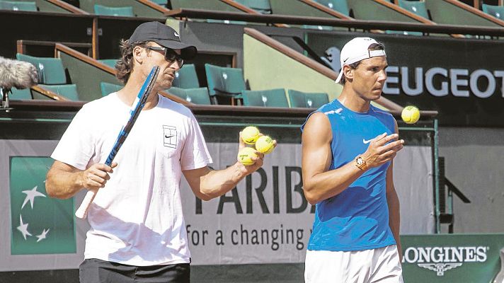 Telediario 1 - Nadal y Moyá no ponen plazos a la recuperación de Rafa