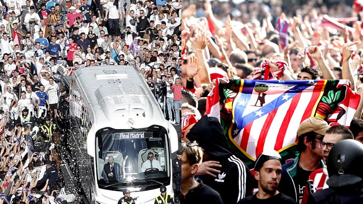 Telediario 1 - Madrid vs Atlético: Las aficiones, listas para el derbi