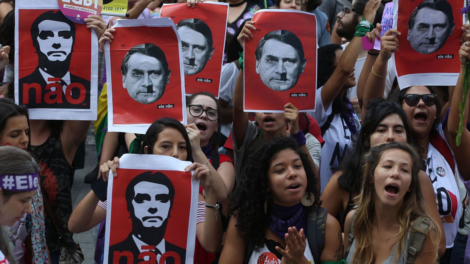 "Él no", el grito de miles de mujeres en Brasil contra Bolsonaro - Informativo 24h | Ver