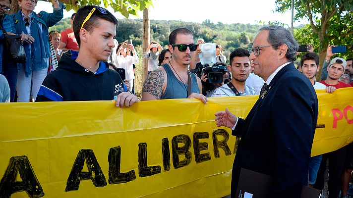Telediario 1 - Torra pide a los CDR que "presionen" para hacer posible la república en Cataluña